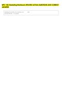 WPC 150&colon; Marketing Workbook UPDATED ACTUAL QUESTIONS AND CORRECT &NewLine;ANSWERS 