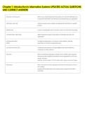 Chapter 1&colon; Introduction to Information Systems UPDATED ACTUAL QUESTIONS &NewLine;AND CORRECT ANSWERS 