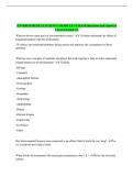 ENVIRONMENTAL SCIENCE MODULE 1 EXAM Questions and Answers Latest Graded A&plus;