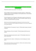 USABO PLANT FORM AND FUNCTION EXAM Questions and Answers Latest Graded A&plus;