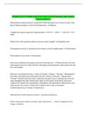 USABO PLANT FORM AND FUNCTION EXAM Questions and Answers Latest Graded A&plus;