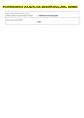 WGU Practice Test B UPDATED ACTUAL QUESTIONS AND CORRECT ANSWERS