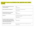 WGU D684 - Practice Test UPDATED ACTUAL QUESTIONS AND CORRECT &NewLine;ANSWERS 