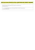 UMO Study Guide UPDATED ACTUAL QUESTIONS AND CORRECT ANSWERS 