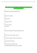 OPMT 350 PRACTICE READING ASSESSMENT EXAM Questions and Answers Latest Graded A&plus;