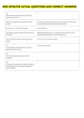 UMO UPDATED ACTUAL QUESTIONS AND CORRECT ANSWERS 
