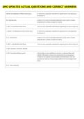 UMO UPDATED ACTUAL QUESTIONS AND CORRECT ANSWERS 