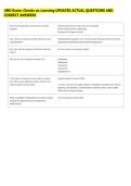 UMO Exam&colon; Checks on Learning UPDATED ACTUAL QUESTIONS AND &NewLine;CORRECT ANSWERS 