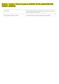 Welding 1 Module 2 Review Questions UPDATED ACTUAL QUESTIONS AND &NewLine;CORRECT ANSWERS 