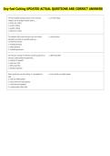 Oxy-fuel Cutting UPDATED ACTUAL QUESTIONS AND CORRECT ANSWERS