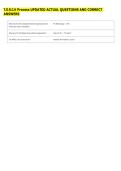 T&period;O&period;R&period;C&period;H Process UPDATED ACTUAL QUESTIONS AND CORRECT &NewLine;ANSWERS 