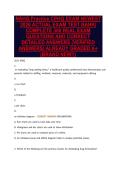 NAHQ Practice CPHQ EXAM NEWEST&NewLine;2026 ACTUAL EXAM TEST BANK&vert;&NewLine;COMPLETE 300 REAL EXAM&NewLine;QUESTIONS AND CORRECT&NewLine;DETAILED ANSWERS &lpar;VERIFIED&NewLine;ANSWERS&rpar; ALREADY GRADED A&plus;&NewLine;&lpar;BRAND NEW&excl;&excl;&rpar;