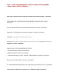 Septic License Exam Questions and Answers &lpar;Verified Answers&rpar; Updated &lpar;Actual Exam&rpar; LATEST VERSION&excl;&excl;&NewLine;