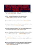 NHCO - Practice LATEST 2026&sol;2027&NewLine;ACTUAL EXAM QUESTIONS WITH&NewLine;CORRECT ANSWERS 100&percnt; VERIFIED&NewLine;GRADED A&plus;