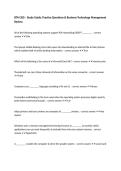 BTM 200 &ndash; Study Guide&comma; Practice Questions & Business Technology Management Review