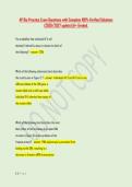 AP Bio Practice Exam Questions with Complete 100&percnt; Verified Solutions &NewLine;&lpar;2026&sol;2027 update&rpar; &vert;A&plus; Graded&period; 