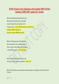 AP Bio Practice Exam 1 Questions with Complete 100&percnt; Verified &NewLine;Solutions &lpar;2026&sol;2027 update&rpar; &vert;A&plus; Graded&period; 