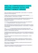 FEMA 700 COMPREHENSIVE EXAM & UPDATED ANSWERS RATED 100&percnt; CORRECT NEWEST VERSION