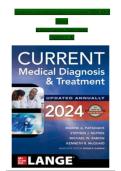 Current Medical Diagnosis and Treatment 2024 63rd Edition Study Guide PDF