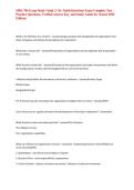 MBA 706 Exam Study Guide 2- Dr&period; Saleh Questions Exam Complete Test &comma; Practice Questions&comma; Verified Answer Key&comma; and Study Guide for &lpar;Latest 2026 Edition&rpar;&NewLine;