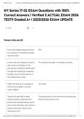 NY Series 17-52 EXAM Questions with 100&percnt; Correct Answers &vert; Verified &vert;&vert; ACTUAL EXAM 2026 TEST&excl;&excl; Graded A&plus; &vert; 2025&vert;2026 EXAM UPDATE&NewLine;&NewLine;
