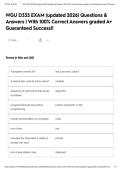 WGU D335 EXAM &lpar;updated 2026&rpar; Questions & Answers &vert; With 100&percnt; Correct Answers graded A&plus; Guaranteed Success&excl;&excl;&NewLine;&NewLine;