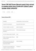 Texas CSR WKT Exam &lpar;Recent exam&rpar; Fully solved & updated 2026 Most COMPLETE &lpar;2026&rpar; &lpar;Latest Update 2026&rpar; UPDATE&excl;&excl;&NewLine;&NewLine;