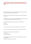 MBA 706 Exam Study Guide 2- Dr&period; Saleh Questions Exam Complete Test &comma; Practice Questions&comma; Verified Answer Key&comma; and Study Guide for &lpar;Latest 2026 Edition&rpar;&NewLine;