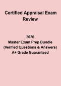 Certified Appraisal Exam Review 2026&ndash;2027 Complete Study Guide & Practice Questions PDF
