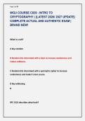 WGU COURSE C839 - INTRO TO &NewLine;CRYPTOGRAPHY &vert; &lbrace;LATEST 2026&sol; 2027 UPDATE&rcub; &NewLine;COMPLETE ACTUAL AND AUTHENTIC EXAM &vert; &NewLine;BRAND NEW&excl;