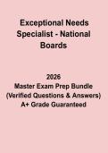 Exceptional Needs Specialist &ndash; National Boards Exam 2026&ndash;2027 Study Guide & Practice Questions PDF
