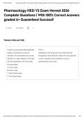 Pharmacology HESI V2 Exam Newest 2026 Complete Questions &vert; With 100&percnt; Correct Answers graded A&plus; Guaranteed Success&excl;&excl;&NewLine;&NewLine;