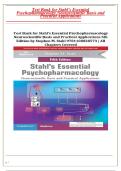 &NewLine;Test Bank for Stahl's Essential&NewLine;Psychopharmacology Neuroscientific Basis and&NewLine;Practical Applications&NewLine;