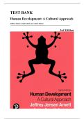 Test Bank &mdash; Human Development&colon; A Cultural Approach&comma; 3rd Edition &lpar;Arnett & Arnett Jensen&comma; 2018&rpar;&comma; Chapters 1-13 &vert; All Chapters Covered