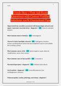 Test Bank for USMLE Step 1 First Aid Exam Questions with Correct Verified Solutions &vert; Questions and Answers &vert; 100&percnt; Guaranteed Pass &vert; Complete USMLE Step 1 Exam Prep
