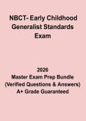 NBCT Early Childhood Generalist Standards Exam &lpar;2026&ndash;2027&rpar; Study Guide & Practice Questions PDF