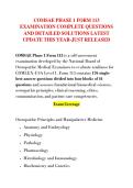 COMSAE PHASE 1 FORM 113 &NewLine;EXAMINATION COMPLETE QUESTIONS &NewLine;AND DETAILED SOLUTIONS LATEST &NewLine;UPDATE THIS YEAR-JUST RELEASED