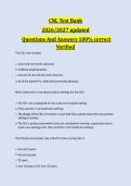 CNL Certification Exam Test Bank &vert; Clinical Nurse Leader Practice Questions & Answers&NewLine;&NewLine;
