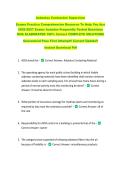 Asbestos Contractor&sol; Supervisor  &NewLine;Exams Practice Comprehensive Resource To Help You Ace &NewLine;2026-2027 Exams Includes Frequently Tested Questions &NewLine;With ELABORATED 100&percnt; Correct COMPLETE SOLUTIONS &NewLine;Guaranteed Pass First Attempt&excl;&excl; Current Update&excl;&excl; &NewLine;Instant 