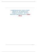COMPREHENSIVE CASE STUDY WEEK 7&colon; 56-YEAR-OLD FEMALE WITH BLOOD DISORDER &ndash; DIAGNOSIS&comma; PATHOPHYSIOLOGY & TREATMENT