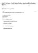 Final CHW Exam &ndash; Study Guide&comma; Practice Questions & Certification Review
