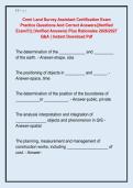 Cnmi Land Survey Assistant Certification Exam &NewLine;Practice Questions And Correct Answers&vert;&vert;Verified &NewLine;Exam&excl;&excl;&excl;&vert;&vert; &lpar;Verified Answers&rpar; Plus Rationales 2026&sol;2027 &NewLine;Q&A &vert; Instant Download Pdf 