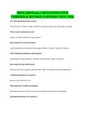 NRSG 2500 Exam 1 QUESTIONS WITH&NewLine;VERIFIED & REVISED ANSWERS &lpar;NEW&rpar; 2026