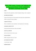 NRSG 2500 Anxiety&comma; Trauma&comma; and Addiction &lpar;for&NewLine;the final&rpar;-QUESTIONS WITH VERIFIED &&NewLine;REVISED ANSWERS &lpar;NEW&rpar; 2026