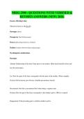 NRSG 2500 - QUESTIONS WITH VERIFIED &&NewLine;REVISED ANSWERS &lpar;NEW&rpar; 2026