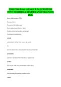 NRSG 2500 Exam 1 &lpar;Units 1 & 2&rpar;- QUESTIONS&NewLine;WITH VERIFIED & REVISED ANSWERS &lpar;NEW&rpar;&NewLine;2026&period;