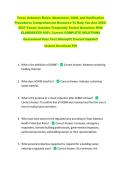 Texas Asbestos Rules&colon; Abatement&comma; O&M&comma; and Notification &NewLine;Procedures Comprehensive Resource To Help You Ace 2026&NewLine;2027 Exams Includes Frequently Tested Questions With &NewLine;ELABORATED 100&percnt; Correct COMPLETE SOLUTIONS &NewLine;Guaranteed Pass First Attempt&excl;&excl; Current Up
