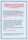 CNMI Rigging Technician Certification Exam Practice &NewLine;Questions And Correct Answers&vert;&vert;Verified Exam&excl;&excl;&vert;&vert; &NewLine;&lpar;Verified Answers&rpar; Plus Rationales 2026&sol;2027 Q&A &vert; &NewLine;Instant Download Pdf 
