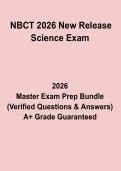 NBCT 2026 New Release Science Exam Study Guide & Practice Questions PDF