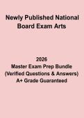 Newly Published National Board Arts Exam Study Guide & Practice Questions PDF &lpar;2026&ndash;2027&rpar;